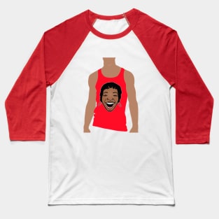 black girl in red shirt Baseball T-Shirt